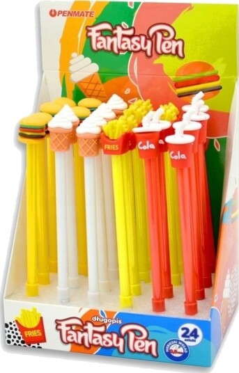 Penmate Fantasifulle Kulepenn Food (24 Stk) Penmate