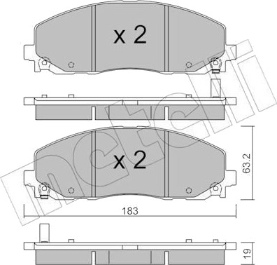 METELLI 22 0946 0 Bremseklosser