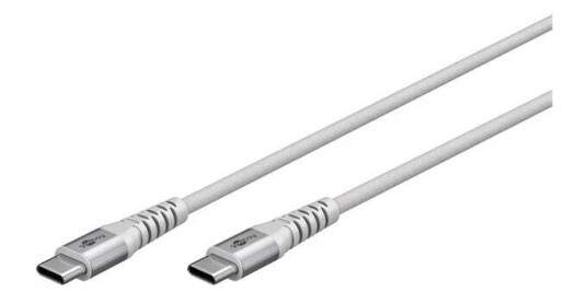Pro USB-C 2m Tekstiljakke Kabel - Grå Pro USB-C 2m Tekstiljakke Kabel - Grå