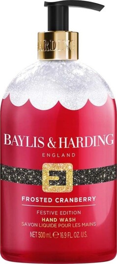 Baylis & Harding Festive Edition Frosted Cranberry Hand Wash Santa 500