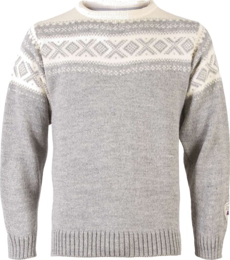 Dale of Norway Cortina 1956 Unisex Sweater Light Charcoal Mel Off/White 3XL