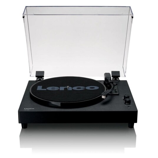 Lenco LS-60BK Vinylspiller med Innebygde Høyttalere - Svart Lenco LS-60BK Vinylspiller med Innebygde Høyttalere - Svart