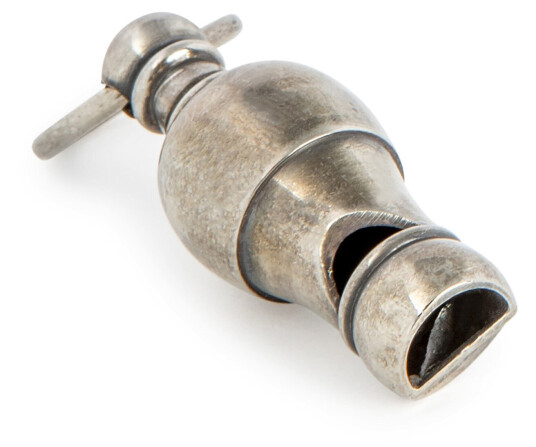 Victoriansk visselpipa silver