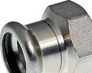 Vsh Xpress Overgang 22Mm X 3/4" Rf 304 Muffe/Muffe