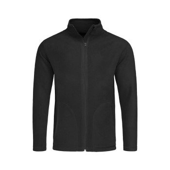 Stedman Active Fleece Jacket For Men Svart polyester XX-Large Herre