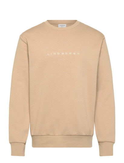 Lindbergh O-Neck Brand Carrier Sweatshirt - Beige - M
