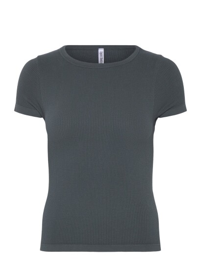 Organic Basics Seamless Waffle Tee   Grey   M