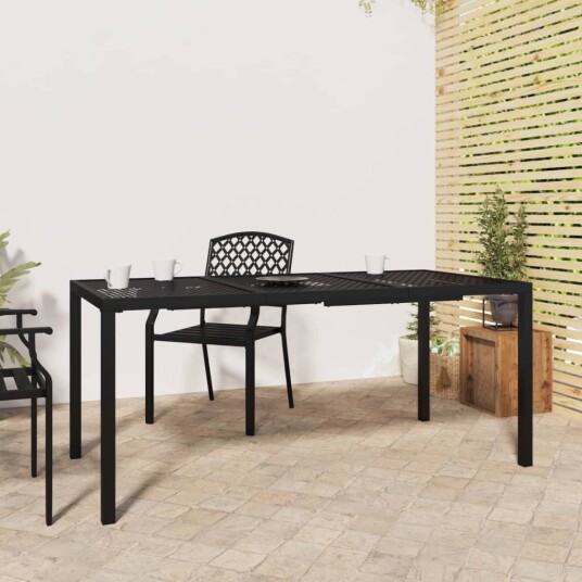 vidaXL Hagebord antrasitt 165x80x72 cm stål vidaXL Hagebord antrasitt 165x80x72 cm stål