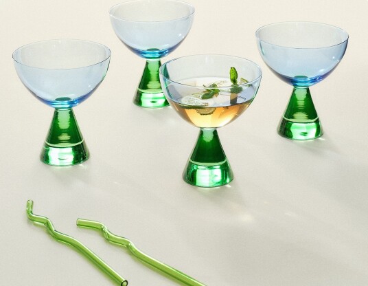 Jotex Cocktailglass 4pk Blå/grønn AYLA 1748914020