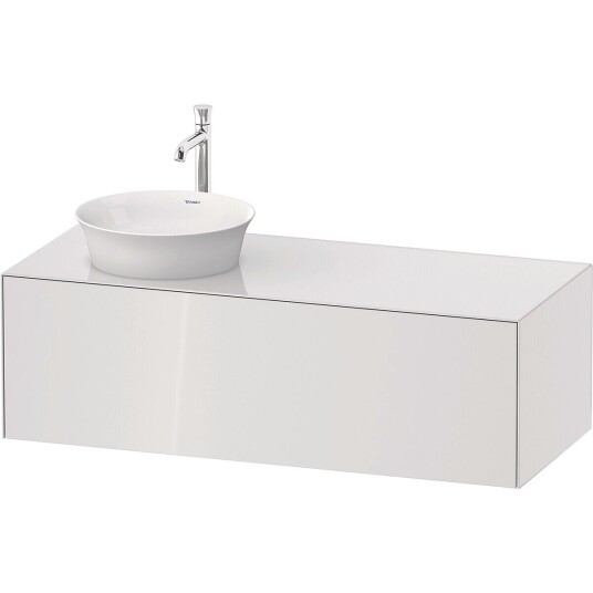Duravit White Tulip Servantskap 1 skuff 130x55x40,8 cm Hvit Høyglans