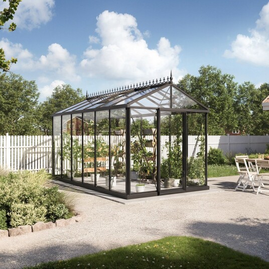 Drivhus Oasen Master Victorian Svart, 10,8 M² Drivhus Oasen Master Victorian Svart, 10,8 M²