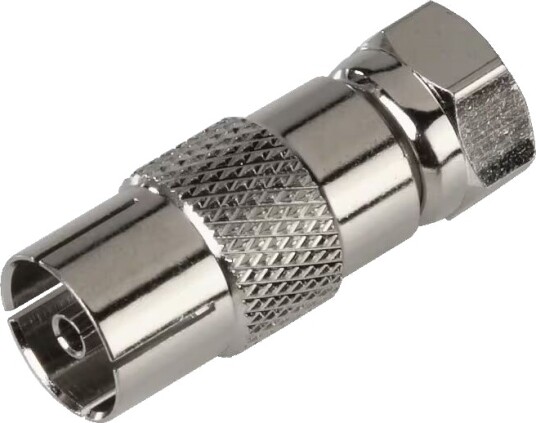 Triax rett adapter IEC-hun til F-han (2 pk) Triax rett adapter IEC-hun til F-han (2 pk)