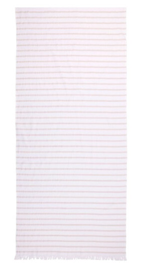 Home By Ilse Jacobsen Bath Collection hamam håndkle 80x180 cm sand beige stripes