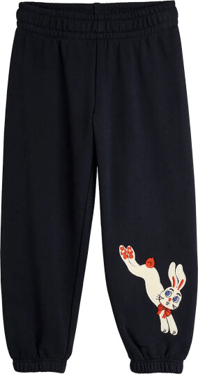 Mini Rodini Rabbit Application Sweatpants Black 104/110
