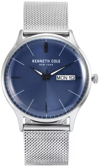 Kenneth Cole Herreklokke KC50589016B Classic Blå/Stål Ø42 mm