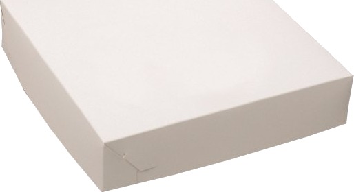 Kageæske Fold Selv Nr 3 L230xb230xh50mm Pap Hvid,250 Stk/Krt