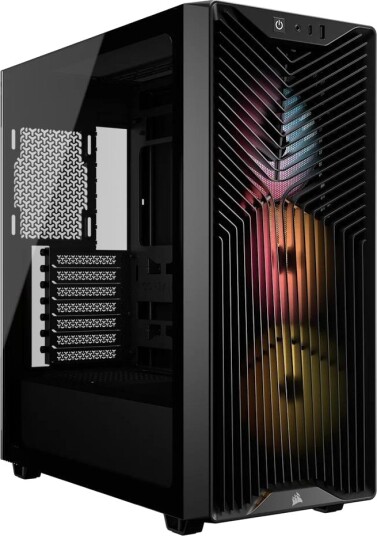 Corsair 3200D RS ARGB Miditower Kabinett Svart med Herdet Glass Corsair 3200D RS ARGB Miditower Kabinett Svart med Herdet Glass