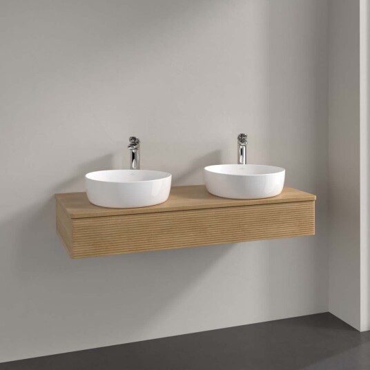 Villeroy & Boch Antao Servantskap med 1 skuff 120x50x19 cm m/lys Eik Villeroy & Boch Antao Servantskap med 1 skuff 120x50x19 cm m/lys Eik