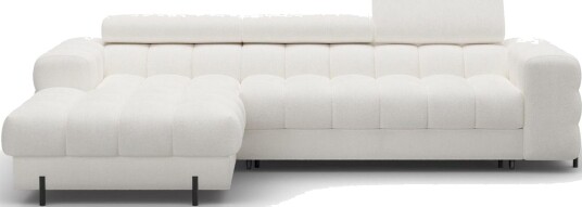 Hjørnesofa Eltap Felro 285x181x93 cm Amore 01 Hvit Venstre
