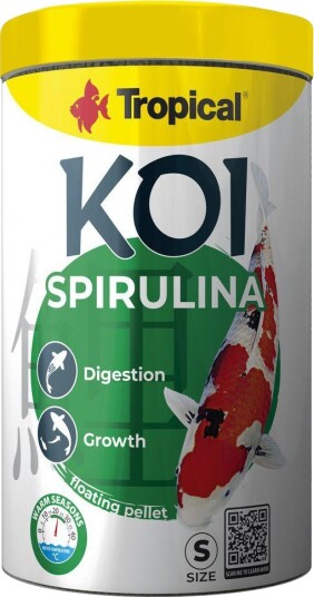 Tropical Koi Spirulina Pellet Size S 1Liter Tropical Koi Spirulina Pellet Size S 1Liter