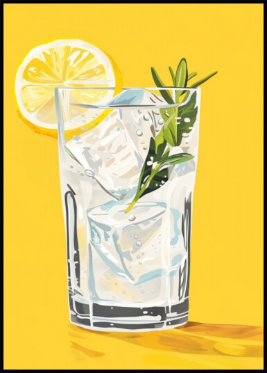 Lemon Rosemary Refresher Plakat / 100x150
