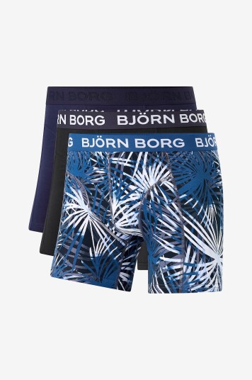 Björn Borg   Boksershorts Cotton Stretch Boxer 3 pakning   Flerfarget