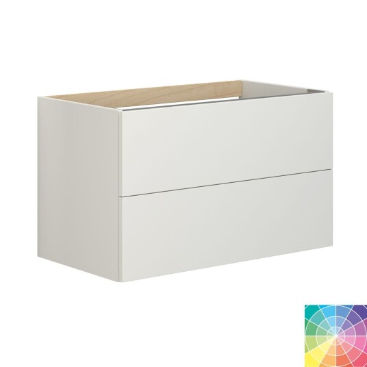 Dansani Inzo Servantskap 2sk B60-120xh48xd44cm, Glatt NCS Farge / 80cm
