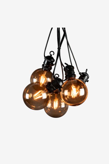 Konstsmide   Lyssett 10 pærebytte. LED 450cm   Svart