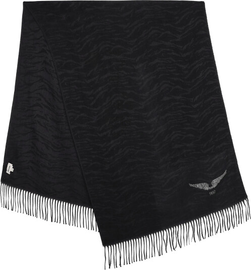 Zadig & Voltaire Kids Scarf - Black - ONE SIZE