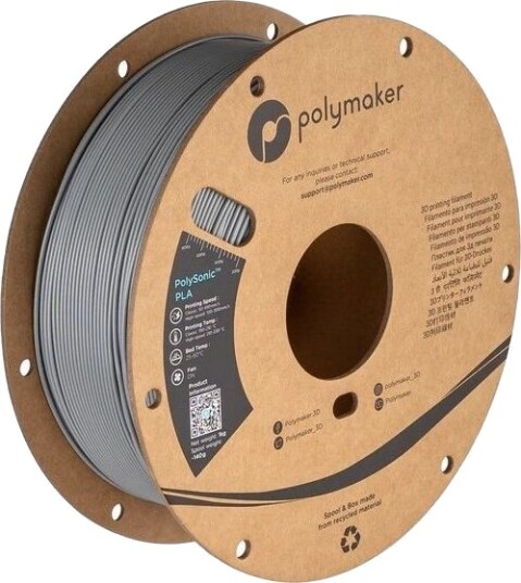 Polymaker Polysonic High Speed Pla 1.75 Mm 1 Kg Grå