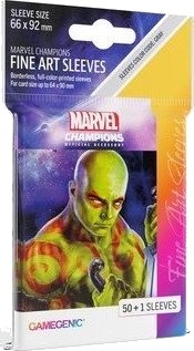 Gamegenic Marvel Champions Fine Art Sleeves 66 X 92 Mm Drax 50+1 Stk