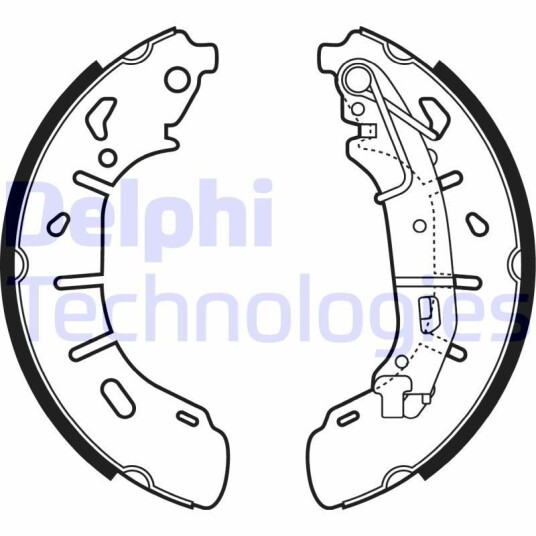 Bremsesko sett DELPHI LS2050