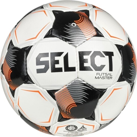 Select Fotball Futsal Master Grain V26 Hvit/Oransje Str. 62–64 cm