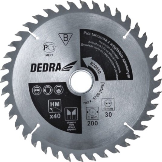 Dedra Sirkelsagblad 450X30 Mm 100 Tenner Med Hardmetallinnlegg - H450100