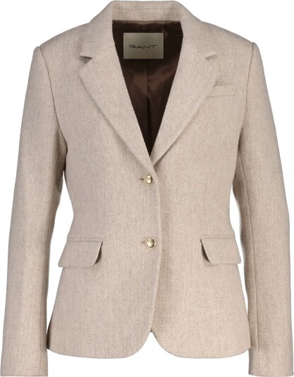 Gant Slim Herringbone Blazer SOFT OAT 44