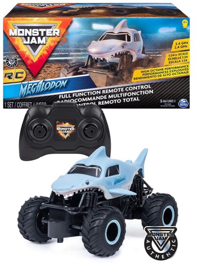 Monster Jam 1:24 RC Megalodon Storm fjernstyrt bil