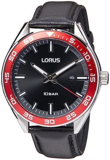 Lorus Herreklokke RH941NX9 Sports Sort/Lær Ø44 mm Lorus Herreklokke RH941NX9 Sports Sort/Lær Ø44 mm