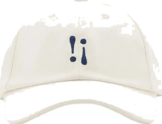 Mango Embroidered Cotton Cap   Cream   ONE SIZE