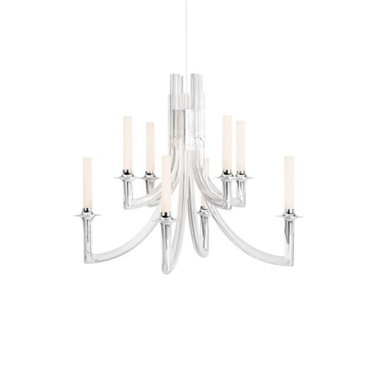 Kartell KHAN METAL Lysekrone Krystall