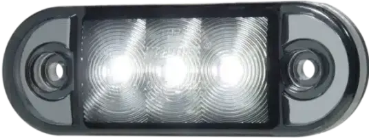 Lucidity markerings lys LED Klar/Gul 2,5M ledning. Velg farge: Hvitt Sotet glass