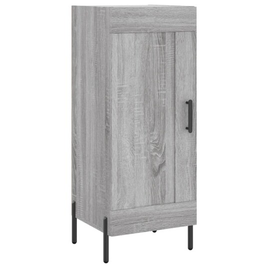 vidaXL Highboard grå sonoma 34,5x34x180 cm konstruert tre 8720845498856