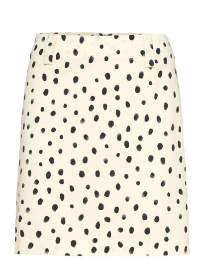 Monki Low Rise Midi Skirt Cream 34