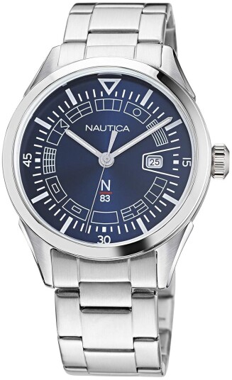 Nautica Herreklokke NAPCRF004 N83 Blå/Stål Ø40 mm