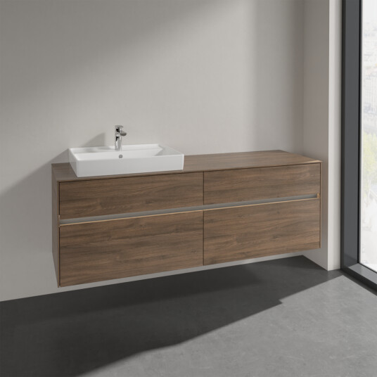 VILLEROY & BOCH COLLARO SERVANTSKAP 160 M/LYS FOR SERVANT VENSTRE 60 CM M/4 SKUFFER ARIZONA EIK VILLEROY & BOCH COLLARO SERVANTSKAP 160 M/LYS FOR SERVANT VENSTRE 60 CM M/4 SKUFFER ARIZONA EIK