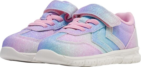 Hummel Sko Crosslite Glitter 2.0 Infant Multi Colour Rosa/PU Hummel 23 Sko Blå Lilla