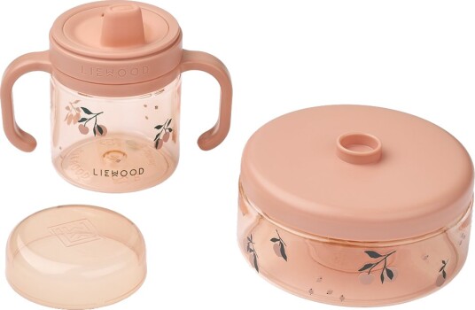 Liewood Beatrix barneservise 2 deler Peach sea shell