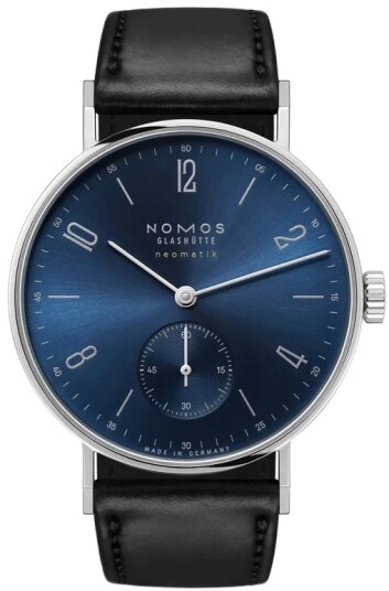 Nomos Glashütte Dameklokke N 191 Tangente Neomatik Blå/Lær Ø35 mm Nomos Glashütte Dameklokke N 191 Tangente Neomatik Blå/Lær Ø35 mm