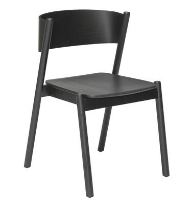 Hübsch Oblique Spisebordsstol Sort Eikefiner Unoliving Hübsch Oblique Spisebordsstol Sort Eikefiner Unoliving