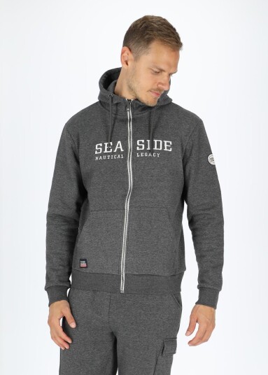 Seaside Nautical Xprnc Zip Hood Grey Melange M Hoodies