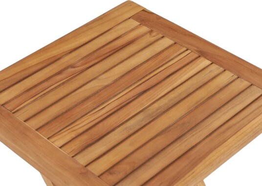 vidaXL Sammenleggbart hagebord 45x45x45 cm heltre teak